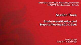 Statin Intensification and Steps to Meeting LDLC Goal [upl. by Anauj]