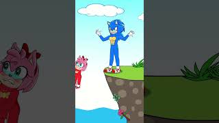 Baby Amy in Danger Sonic’s Brave Choice 🤣🤣🤣 shorts animation story [upl. by Niarb]