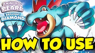 FERALIGATR SWEEPS EASY How To Use Feraligatr  Pokemon BDSP Feraligatr Moveset [upl. by Favian132]