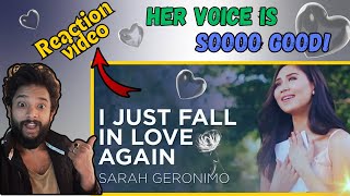 INDIAN reaction to I JUST FALL IN LOVE AGAIN  SARAH GERONIMO Finally Found Someone Siraj Reacts [upl. by Hanid]