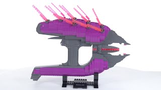 Mega Construx Halo Needler review Brickbuilt humanwieldable display model [upl. by Grantland54]