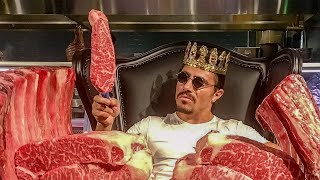 Salt Bae Cutting The Best Meat in Nusret Dubai 9 [upl. by Radnaskela635]