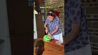 Fake watermelon prank with grandma [upl. by Jen505]