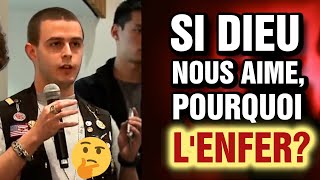 Étudiant embarasse un théologien PQ Dieu envoit en enfer sIl nous aime  bienetmal jesus [upl. by Koziel]