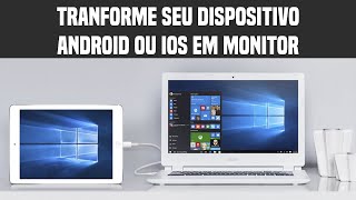 Como usar Smartphone ou tablet como monitor  DICAS DE APPs [upl. by Broeker561]