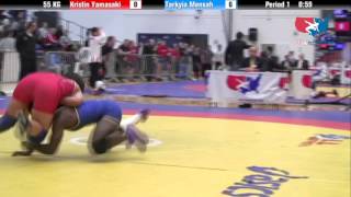 WM 55 KG  Kristin Yamasaki vs Tarkyia Mensah [upl. by Frieda659]