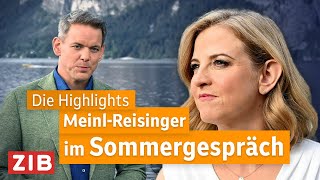 Best of ORF Sommergespräch mit Beate MeinlReisinger  05082024 [upl. by Solokin]