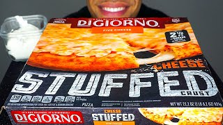 ASMR DIGIORNO STUFFED CRUST CHEESE PIZZA WITH RANCH REVIEW COMMERCIAL MUKBANG EATING SOUNDS FLAVORS [upl. by Demetrius452]