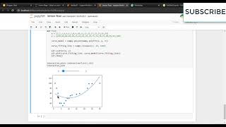 INTERACTIVE CURVE FITTING DATA PLOT IN PYTHON [upl. by Anna-Diane]