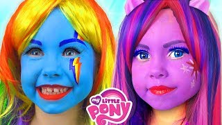 Kids Makeup My Little Pony with Colors Paints For Kids Alisa Pretend Play with Doll Collection [upl. by Estren966]