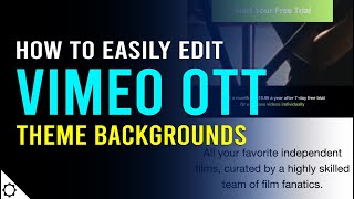 How to Edit the Background in any Section in any Vimeo OTT Theme [upl. by Gnivri]