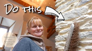 Removing and Repointing a cottage chimney  How to do it Ep 51 [upl. by Alake]