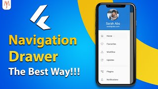 Flutter Tutorial  Navigation Drawer 2022 Sidebar Menu [upl. by Eirod]