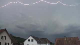 Gewitter 15062017 Urdorf bei Tag [upl. by Anaibaf567]