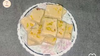 Milk powder Barfi recipeEasy Barfi recipe by farry ka kitchen [upl. by Sontag593]