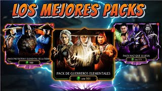 LOS 3 MEJORES PACK DE MORTAL KOMBAT MOBILE [upl. by Jammie777]