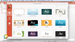 PowerPoint 2016 für Mac – Grundlagen Tutorial Präsentation als Vorlage speichern video2braincom [upl. by Mccallion]