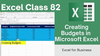 Creating Budgets in Excel A Comprehensive Guide [upl. by Aical458]