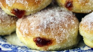 Pączki  Polish Jelly Donuts  Oven Baked Doughnuts [upl. by Annelak775]