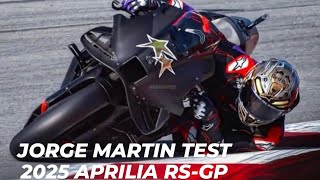 MotoGP Catalunya Test 2025  Jorge Martin First Test Aprilia RSGP 25 [upl. by Okiruy315]