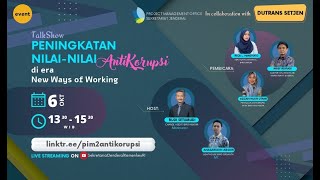 WEBINAR Peningkatan Nilai Antikorupsi di Era New Way of Working [upl. by Niamreg]