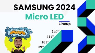 Samsung MicroLED 2024 TV Lineup  CES 2024 First Look [upl. by Sinnek]