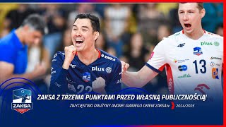 ZAKSA Z TRZEMA PUNKTAMI  Wygrana w HWS Azoty z Będzinem [upl. by Saxet716]