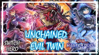 EVIL TWIN UNCHAINED COMBO RANKED GAMEPLAY POST REVIVED LEGION YuGiOh Master Duel eviltwin [upl. by Ziguard]