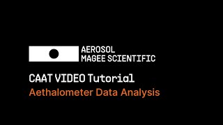 Video Tutorial CAATAethalometer data analysis [upl. by Joelynn]