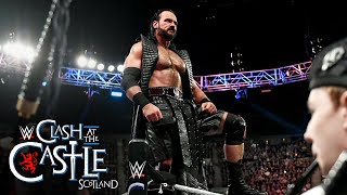 Drew McIntyre makes a legendary warrior’s entrance in Scotland Clash at the Castle 2024 highlights [upl. by Drawyeh837]