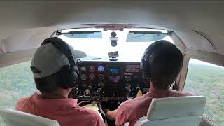 Cessna 210 takeoff at Stella Maris Bahamas [upl. by Asiel740]