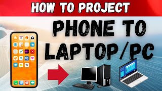 How to Project your Phone to Laptop or PC [upl. by Olney]