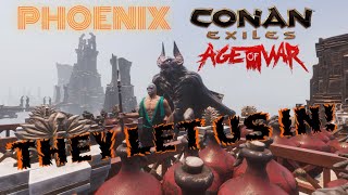 Conan Exiles PvP  Phoenix  Age of War [upl. by Olegnad]