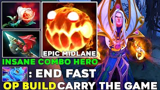 Insane Combo Hero Invoker Epic Midlane Op Build Carry The Game  Dota 2 [upl. by Nosauq]