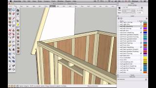 How to Draw Gambrel Trusses [upl. by Rehtaef]