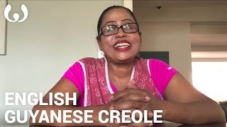 WIKITONGUES Sandra speaking English and Guyanese Creole [upl. by Aicekal142]