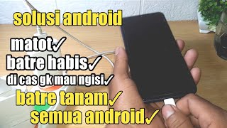 CARA MENYALAKAN HP MATI TOTAL KARNA KEHABISAN BATERAI 2024ALL ANDROID [upl. by Lust]