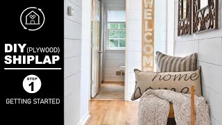 How to transform your space with DIY Shiplap Walls Part 1 Getting Started [upl. by Flanna]