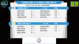 Coburg 2nd XI v Noble Park 2nd XI [upl. by Assiled]