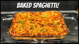 Baked Spaghetti Recipe The Best and Easiest Recipe [upl. by Akerdna]