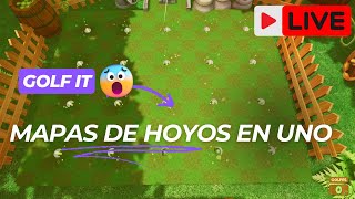 Mapas de HOYOS en UNO en DIRECTO  GOLF IT [upl. by Saiasi101]