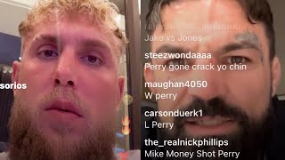 Jake Paul amp Mike Perry HEATED CONFRONTATION GO AT IT amp TRADE TRASH TALK [upl. by Assenay]