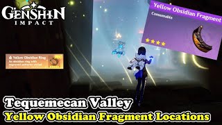 Genshin Impact Yellow Obsidian Fragment Locations Yellow Obsidian Ring [upl. by Haeel]