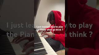 I learned how to play the piano today 😂 music sza song piano sad subscribe [upl. by Namrej815]