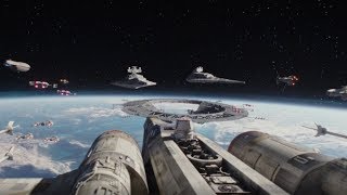 Rebel Fleet arrives to Scarif Scene  Rogue One A Star Wars Story 2016 [upl. by Roskes]