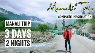 MANALI COMPLETE TRAVEL PLAN 2023 [upl. by Agle]