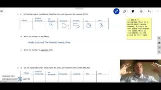 4th Grade EngageNY Math  Unit 1 Lesson 2 Read and write multidigit numbers using base ten numerals [upl. by Akcirderf373]