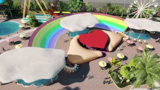 Water amp Amusement Park 3D Animation Walkthrough [upl. by Dray]