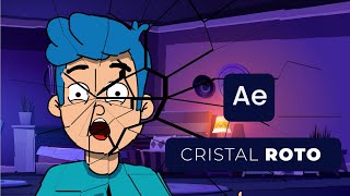 Efecto CRISTAL  VIDRIO ROTO con AFTER EFFECTS  Tutorial Rápido [upl. by Nnylram]