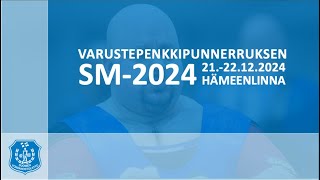 Varustepenkkipunnerruksen SMkilpailut 2024  M Avoin [upl. by Aed]